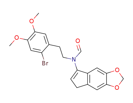 Molecular Structure of 152913-93-4 (N-[2-(2-Bromo-4,5-dimethoxy-phenyl)-ethyl]-N-(7H-indeno[5,6-d][1,3]dioxol-5-yl)-formamide)