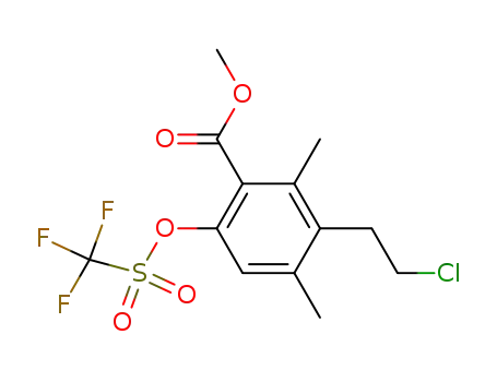 Benzoic acid,
3-(2-chloroethyl)-2,4-dimethyl-6-[[(trifluoromethyl)sulfonyl]oxy]-, methyl
ester