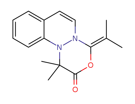 4-isopropylidene-1,1-dimethyl-[1,3,4]oxadiazino[4,3-<i>a</i>]cinnolin-2-one