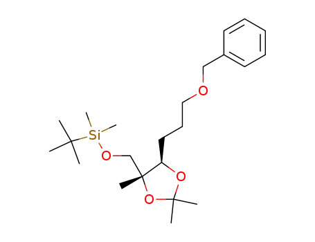 ({(4R,5R)-5-[3-(benzyloxy)propyl]-2,2,4-trimethyl-1,3-dioxolan-4-yl}methoxy)(tert-butyl)dimethylsilane