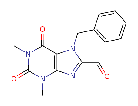 1H-Purine-8-carboxaldehyde,  2,3,6,7-tetrahydro-1,3-dimethyl-2,6-dioxo-7-(phenylmethyl)-