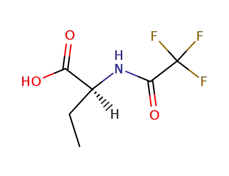 Molecular Structure of 677277-70-2 (Butanoic acid, 2-[(trifluoroacetyl)amino]-, (2S)-)