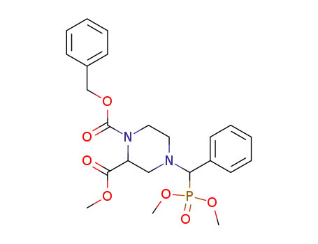 2-methyl 1-phenylmethyl 4-<(dimethoxyphosphinyl)phenylmethyl>-1,2-piperazinedicarboxylate