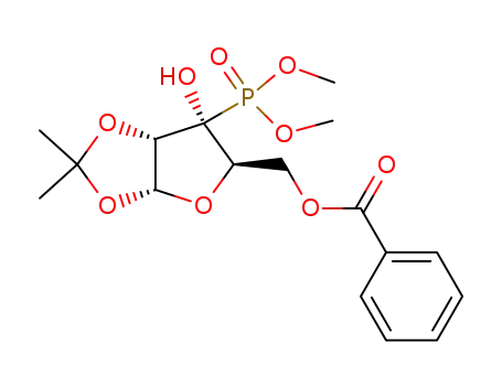1,2-isopropylidene-3-C-dimethylphosphono-5-O-benzoyl-α-D-ribofuranose