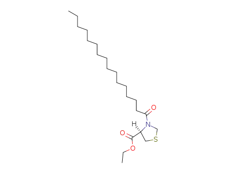 Molecular Structure of 161859-44-5 (L-(N-hexadecanoyl)-thiazolidine-4-carboxylic acid ethyl ester)