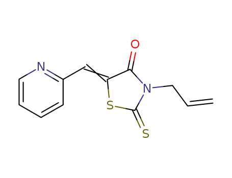 3-prop-2-enyl-5-(pyridin-2-ylmethylidene)-2-sulfanylidene-thiazolidin-4-one cas  5243-66-3
