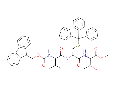 (2S,3R)-2-{(S)-2-[(R)-2-(9H-fluoren-9-ylmethoxycarbonylamino)-3-methyl-butyrylamino]-3-tritylsulfanyl-propionylamino}-3-hydroxy-butyric acid methyl ester