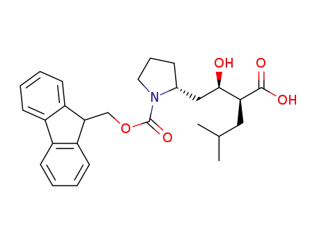 (S)-2-((R)-2-((R)-1-(((9H-fluoren-9-yl)methoxy)carbonyl)pyrrolidin-2-yl)-1-hydroxyethyl)-4-methylpentanoic acid