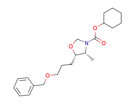 (4R,5S)-5-(3-Benzyloxy-propyl)-4-methyl-oxazolidine-3-carboxylic acid cyclohexyl ester