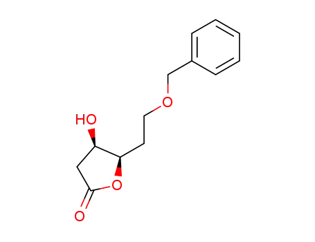 Molecular Structure of 274258-71-8 ((4R,5R)-5-(2-benzyloxyethyl)-4-hydroxydihydrofuran-2-one)
