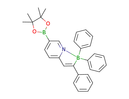 Molecular Structure of 1160604-94-3 (5-{4,4,5,5-tetramethyl-1,3,2-(2-dioxaborolanyl)}-2-{(E)-2-phenyl-2-diphenylborylethenyl}pyridine)