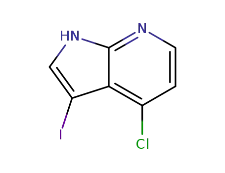 Molecular Structure of 869335-73-9 (4-CHLORO-3-IODO-1H-PYRROLO[2,3-B]PYRIDINE)