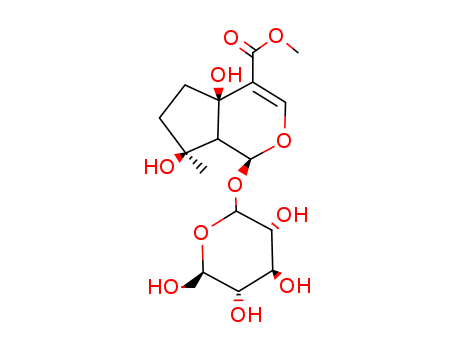 (1S)-1α-(β-D-Glucopyranosyloxy)-1,4a,5,6,7,7aα-hexahydro-4aα,7α-dihydroxy-7-methylcyclopenta[c]pyran-4-carboxylic acid methyl ester