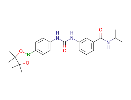 N-isopropyl-3-(3-(4-(4,4,5,5-tetramethyl-1,3,2-dioxaborolan-2-yl)phenyl)ureido)benzamide