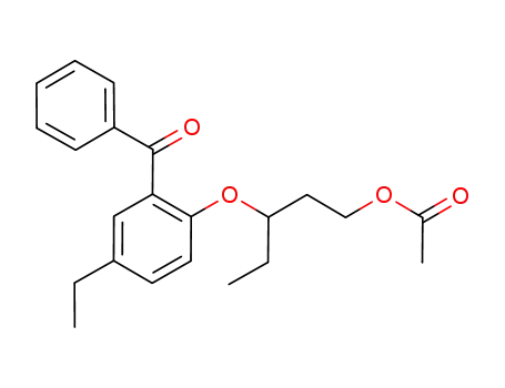 acetic acid 3-(2-benzoyl-4-ethyl-phenoxy)-pentyl ester