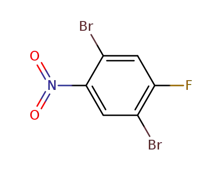 Molecular Structure of 366496-33-5 (1,4-DibroMo-2-fluoro-5-nitrobenzene)