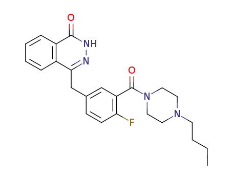 Piperazine,
1-butyl-4-[5-[(3,4-dihydro-4-oxo-1-phthalazinyl)methyl]-2-fluorobenzoyl]-