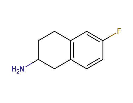 Molecular Structure of 782427-32-1 (2-Naphthalenamine,6-fluoro-1,2,3,4-tetrahydro-,(S)-(9CI))