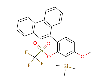 Trifluoro-methanesulfonic acid 3-methoxy-6-phenanthren-9-yl-2-trimethylsilanyl-phenyl ester