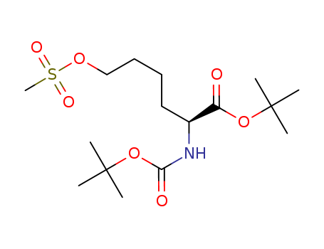 tert-Butyl 2-(tert-butoxycarbonylamino)-6-(methylsulfonyloxy)hexanoate