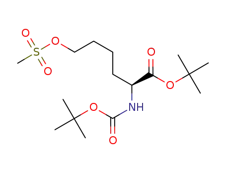 TERT-BUTYL 2-(TERT-BUTOXYCARBONYLAMINO)-6-(METHYLSULFONYLOXY)HEXANOATE