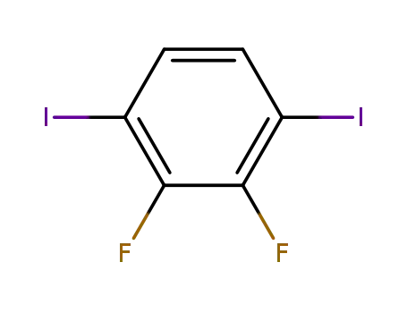 Molecular Structure of 501433-06-3 (2,3-Difluoro-1,4-diiodobenzene)