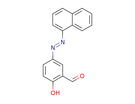 Molecular Structure of 64862-97-1 (Benzaldehyde, 2-hydroxy-5-(1-naphthalenylazo)-)