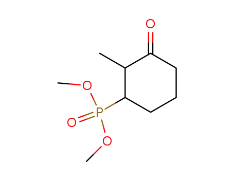 Molecular Structure of 103028-27-9 ((2-methyl-3-oxo-cyclohexyl)-phosphonic acid dimethyl ester)