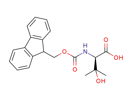 Molecular Structure of 884880-39-1 (FMOC-(R)-2-AMINO-3-HYDROXY-3-METHYLBUTANOIC ACID)
