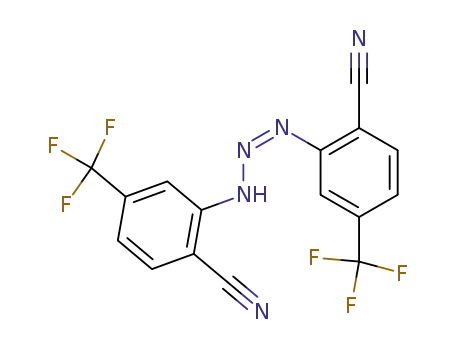 Molecular Structure of 58458-08-5 (1,3-bis(2-cyano-5-(trifluoromethyl)phenyl)triazene)