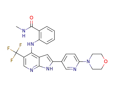 N-methyl-2-[2-(6-morpholin-4-ylpyridin-3-yl)-5-trifluoromethyl-1H-pyrrolo[2,3-b]pyridin-4-ylamino]benzamide