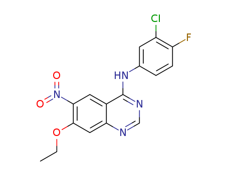 N-(3-chloro-4-fluorophenyl)-7-ethoxy-6-nitroquinazoline-4-amine