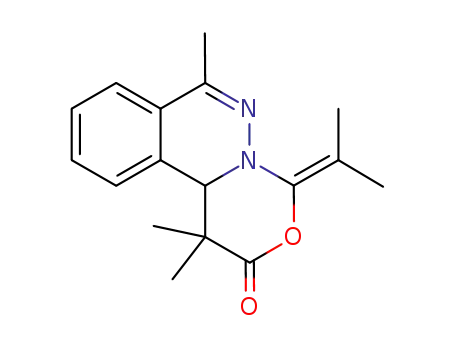 4-isopropylidene-1,1,7-trimethyl-1,11b-dihydro-[1,3]oxazino[4,3-<i>a</i>]phthalazin-2-one