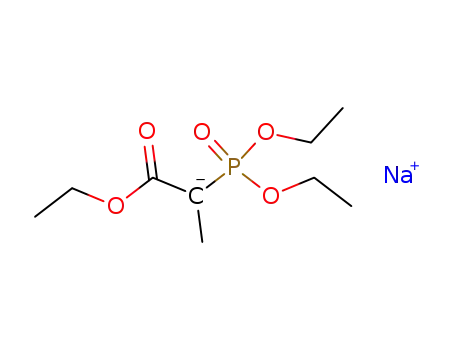 Propanoic acid, 2-(diethoxyphosphinyl)-, ethyl ester, ion(1-), sodium