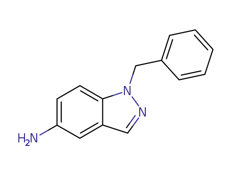 Molecular Structure of 23856-21-5 (1-BENZYL-1H-INDAZOL-5-YLAMINE)
