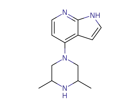 Molecular Structure of 1248587-59-8 (4-(3,5-dimethylpiperazin-1-yl)-1H-pyrrolo[2,3-b]pyridine)