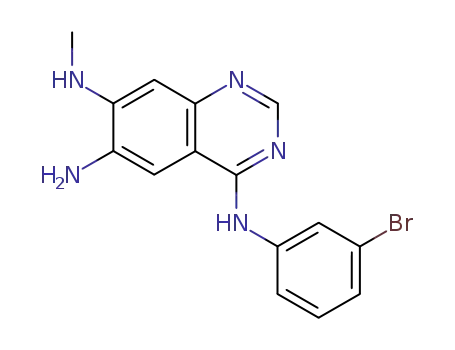 4,6,7-Quinazolinetriamine,N4-(3-bromophenyl)-N7-methyl-