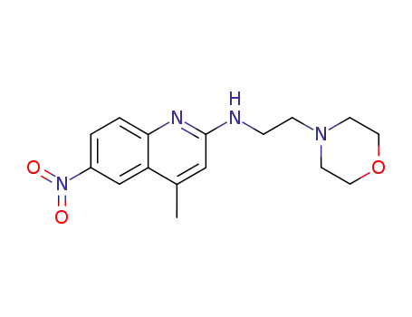 (4-methyl-6-nitro-[2]quinolyl)-(2-morpholino-ethyl)-amine