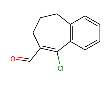 Molecular Structure of 54949-01-8 (9-chloro-6,7-dihydro-5H-benzocycloheptene-8-carbaldehyde)