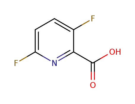 Molecular Structure of 851386-45-3 (3,6-DIFLUORO PYRIDINE-2-CARBOXYLIC ACID)