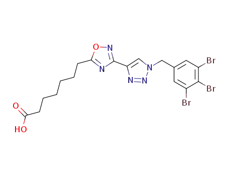 Molecular Structure of 1346427-77-7 (C<sub>18</sub>H<sub>18</sub>Br<sub>3</sub>N<sub>5</sub>O<sub>3</sub>)