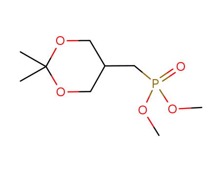 Molecular Structure of 633278-48-5 (Phosphonic acid, [(2,2-dimethyl-1,3-dioxan-5-yl)methyl]-, dimethyl ester)