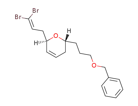 (2R,6R)-2-(3-Benzyloxy-propyl)-6-(3,3-dibromo-allyl)-3,6-dihydro-2H-pyran