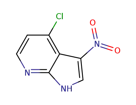 Molecular Structure of 918519-53-6 (1H-Pyrrolo[2,3-b]pyridine, 4-chloro-3-nitro-)