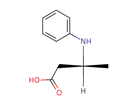 Molecular Structure of 142925-36-8 ((S)-3-(Phenylamino)butanoic acid)