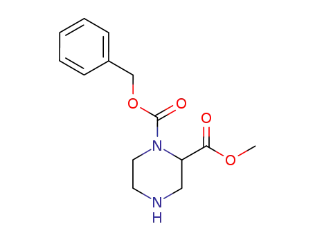 Molecular Structure of 126937-43-7 (PIPERAZINE-1,2-DICARBOXYLIC ACID 1-BENZYL ESTER 2-METHYL ESTER)