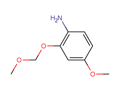 Molecular Structure of 178533-52-3 (Benzenamine, 4-methoxy-2-(methoxymethoxy)-)