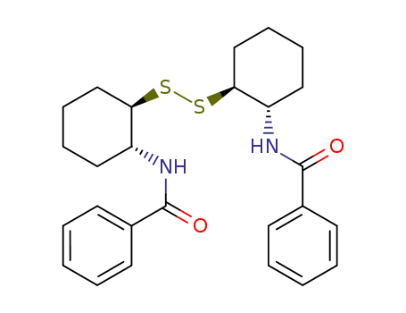 optically inactive bis-(<i>trans</i>-2-benzoylamino-cyclohexyl)-disulfide
