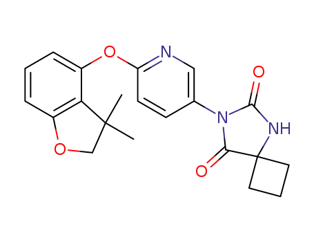 7-{6-[(3,3-dimethyl-2,3-dihydro-1-benzofuran-4-yl)oxy]-3-pyridinyl}-5,7-diazaspiro[3.4]octane-6,8-dione