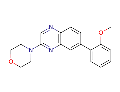 Molecular Structure of 1271829-25-4 (7-(2-methoxy-phenyl)-2-morpholin-4-yl-quinoxaline)